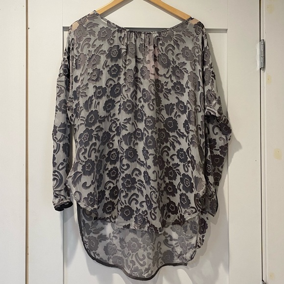 NWT Calypso St. Barth Grey Silk Carmelo Top XS - Picture 4 of 7